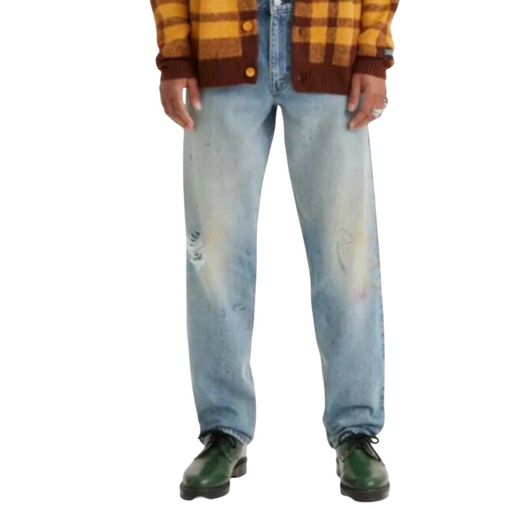 Levi's NWT 550™ '92 Relaxed Taper Fit Men's Jeans Painted Distressed Wash 33x32